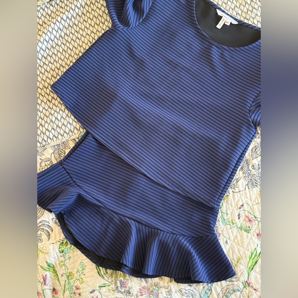 BCBG set, in black and navy. Super cute on.